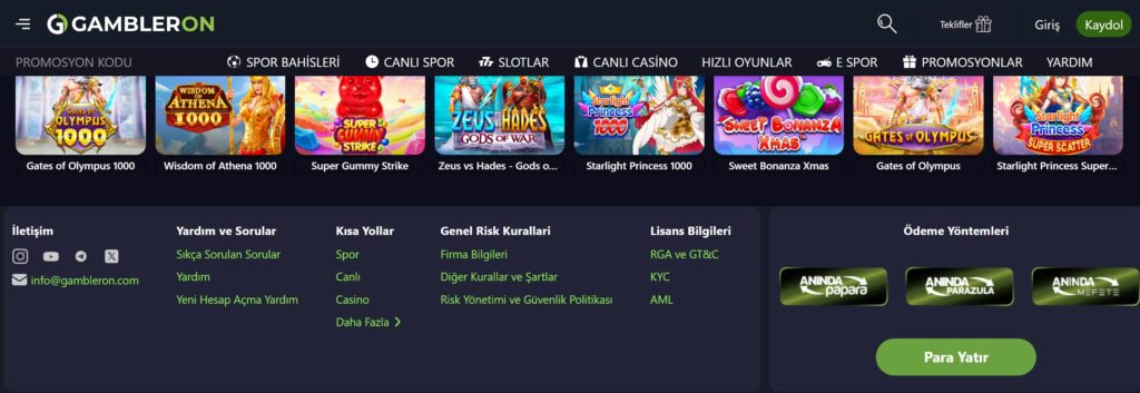 gambleron mobil uygulama