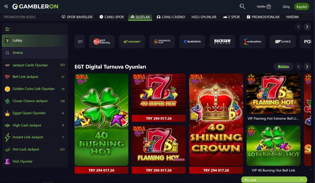 gambleron slot oyunları